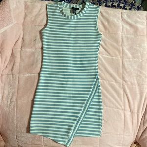 Blue striped, Size small dress.
